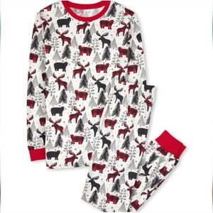 Unisex Matching Family Winter Bear Cotton Pajamas - Bunnys Tail, Various Size